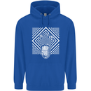 Zebra LSD Magic Mushrooms Hallucinogenic Mens 80% Cotton Hoodie Royal Blue