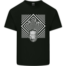 Zebra LSD Magic Mushrooms Hallucinogenic Mens Cotton T-Shirt Tee Top Black