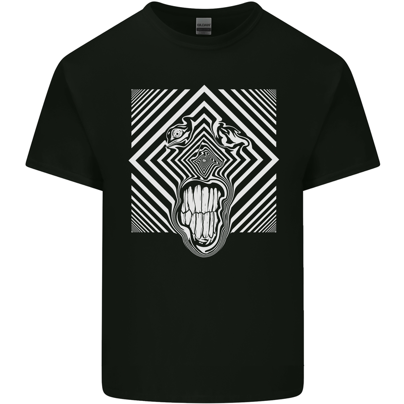 Zebra LSD Magic Mushrooms Hallucinogenic Mens Cotton T-Shirt Tee Top Black