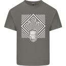 Zebra LSD Magic Mushrooms Hallucinogenic Mens Cotton T-Shirt Tee Top Charcoal