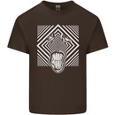 Zebra LSD Magic Mushrooms Hallucinogenic Mens Cotton T-Shirt Tee Top Dark Chocolate