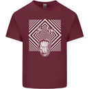 Zebra LSD Magic Mushrooms Hallucinogenic Mens Cotton T-Shirt Tee Top Maroon