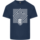 Zebra LSD Magic Mushrooms Hallucinogenic Mens Cotton T-Shirt Tee Top Navy Blue
