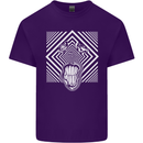 Zebra LSD Magic Mushrooms Hallucinogenic Mens Cotton T-Shirt Tee Top Purple