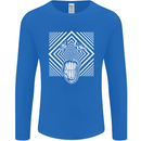 Zebra LSD Magic Mushrooms Hallucinogenic Mens Long Sleeve T-Shirt Royal Blue