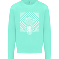 Zebra LSD Magic Mushrooms Hallucinogenic Mens Sweatshirt Jumper Peppermint
