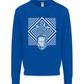 Zebra LSD Magic Mushrooms Hallucinogenic Mens Sweatshirt Jumper Royal Blue