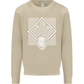 Zebra LSD Magic Mushrooms Hallucinogenic Mens Sweatshirt Jumper Sand