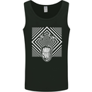 Zebra LSD Magic Mushrooms Hallucinogenic Mens Vest Tank Top Black