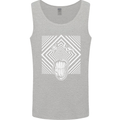 Zebra LSD Magic Mushrooms Hallucinogenic Mens Vest Tank Top Sports Grey