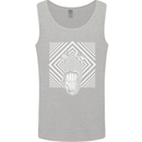 Zebra LSD Magic Mushrooms Hallucinogenic Mens Vest Tank Top Sports Grey