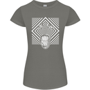 Zebra LSD Magic Mushrooms Hallucinogenic Womens Petite Cut T-Shirt Charcoal