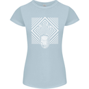 Zebra LSD Magic Mushrooms Hallucinogenic Womens Petite Cut T-Shirt Light Blue