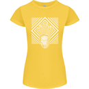 Zebra LSD Magic Mushrooms Hallucinogenic Womens Petite Cut T-Shirt Yellow
