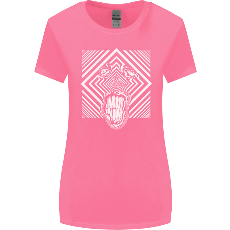 Zebra LSD Magic Mushrooms Hallucinogenic Womens Wider Cut T-Shirt Azalea