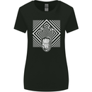 Zebra LSD Magic Mushrooms Hallucinogenic Womens Wider Cut T-Shirt Black