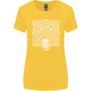 Zebra LSD Magic Mushrooms Hallucinogenic Womens Wider Cut T-Shirt Yellow
