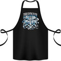 Zero Fooks Given Skulls Biker Motorcycle Cotton Apron 100% Organic Black