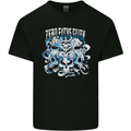 Zero Fooks Given Skulls Biker Motorcycle Mens Cotton T-Shirt Tee Top Black