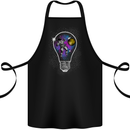 Zero Gravity Astronaut Space Universe Cotton Apron 100% Organic Black