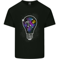 Zero Gravity Astronaut Space Universe Mens Cotton T-Shirt Tee Top Black