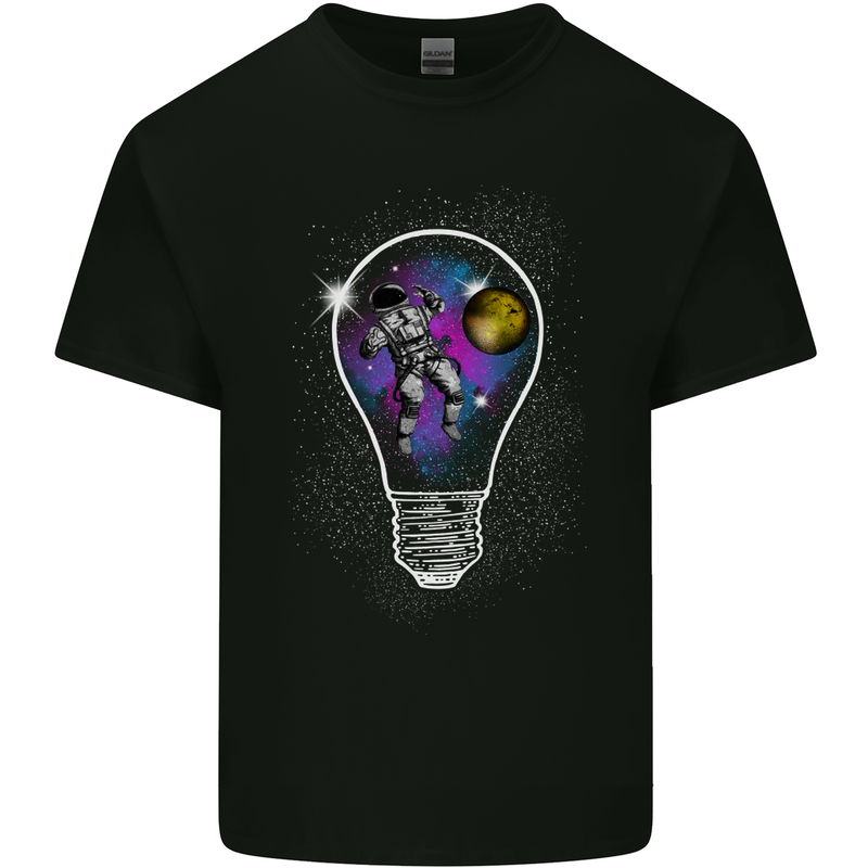 Zero Gravity Astronaut Space Universe Mens Cotton T-Shirt Tee Top Black