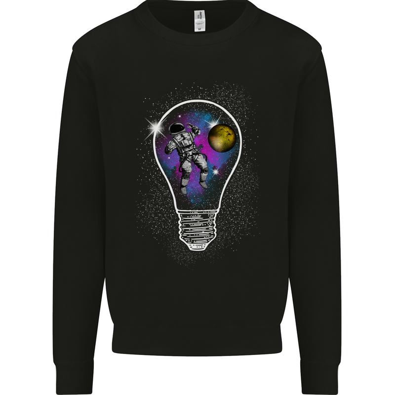 Zero Gravity Astronaut Space Universe Mens Sweatshirt Jumper Black