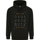 Zodiac Sign Constellations Childrens Kids Hoodie Black