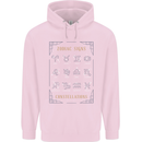 Zodiac Sign Constellations Childrens Kids Hoodie Light Pink
