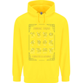 Zodiac Sign Constellations Childrens Kids Hoodie Yellow