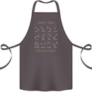 Zodiac Sign Constellations Cotton Apron 100% Organic Dark Grey