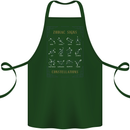 Zodiac Sign Constellations Cotton Apron 100% Organic Forest Green