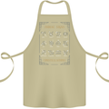 Zodiac Sign Constellations Cotton Apron 100% Organic Khaki