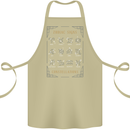 Zodiac Sign Constellations Cotton Apron 100% Organic Khaki