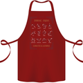 Zodiac Sign Constellations Cotton Apron 100% Organic Maroon
