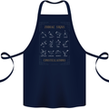 Zodiac Sign Constellations Cotton Apron 100% Organic Navy Blue