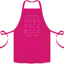 Zodiac Sign Constellations Cotton Apron 100% Organic Pink