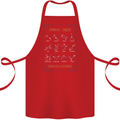 Zodiac Sign Constellations Cotton Apron 100% Organic Red