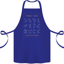 Zodiac Sign Constellations Cotton Apron 100% Organic Royal Blue