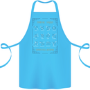Zodiac Sign Constellations Cotton Apron 100% Organic Turquoise