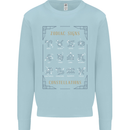 Zodiac Sign Constellations Kids Sweatshirt Jumper Light Blue