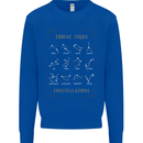 Zodiac Sign Constellations Kids Sweatshirt Jumper Royal Blue