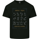 Zodiac Sign Constellations Kids T-Shirt Childrens Black