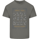 Zodiac Sign Constellations Kids T-Shirt Childrens Charcoal
