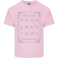 Zodiac Sign Constellations Kids T-Shirt Childrens Light Pink