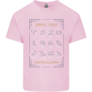 Zodiac Sign Constellations Kids T-Shirt Childrens Light Pink