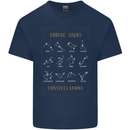 Zodiac Sign Constellations Kids T-Shirt Childrens Navy Blue