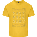 Zodiac Sign Constellations Kids T-Shirt Childrens Yellow