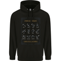 Zodiac Sign Constellations Mens 80% Cotton Hoodie Black