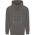 Zodiac Sign Constellations Mens 80% Cotton Hoodie Charcoal
